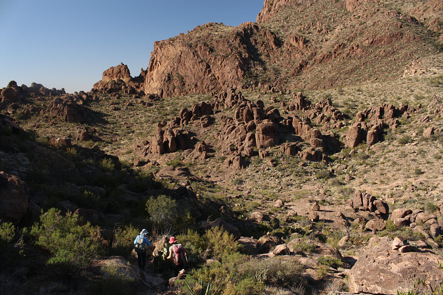 This is where we briefly lost the trail on the way back.