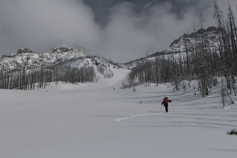 The slope is steeper than it looks here!