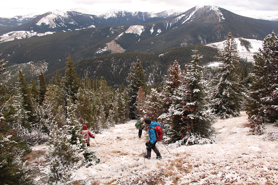 Easier than descending the rocky south ridge.