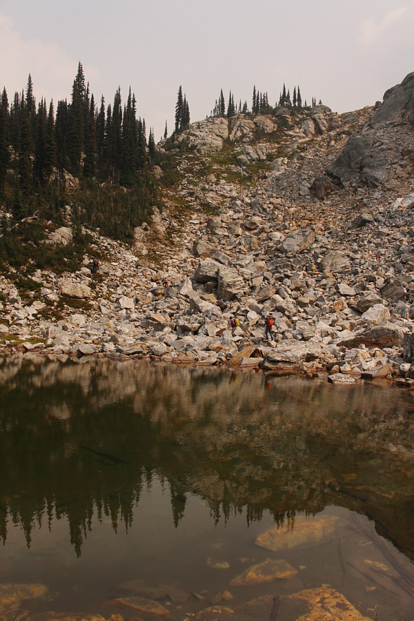 Most people that hike to Eva Lake probably don't even know about this tarn.