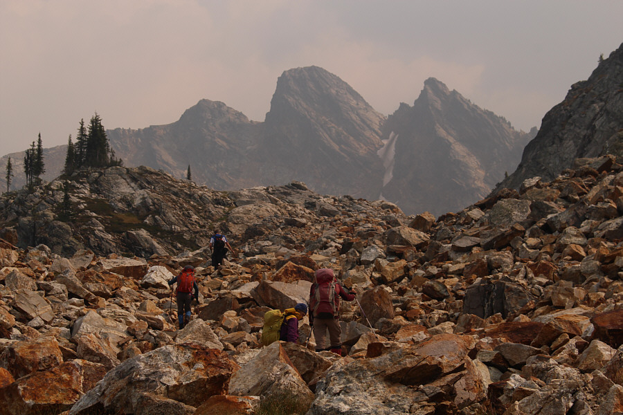 Hmm...that false summit on the right sure doesn't look very inviting...