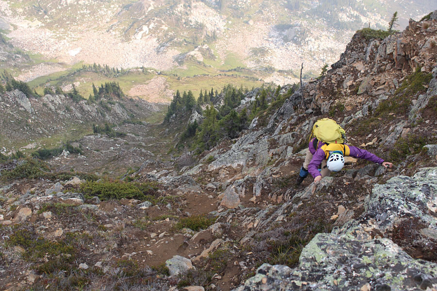 It would only make sense to use this alternate route if camping at Upper Jade Lake.