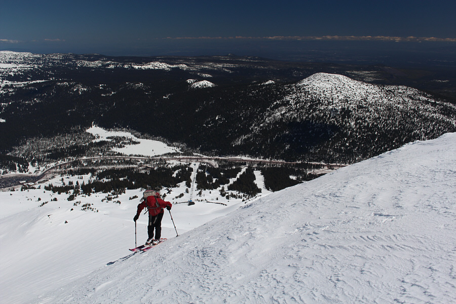 The crux of the ascent is right here.