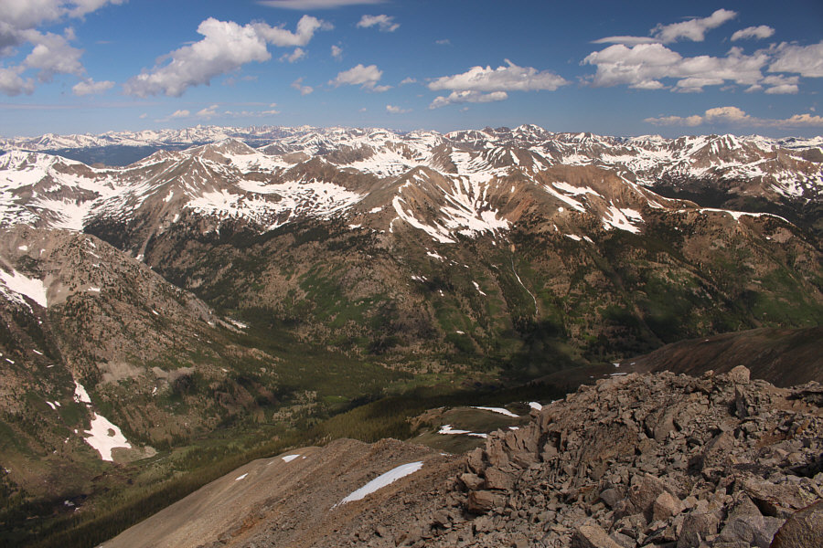 You could spend a lifetime bagging all these peaks here!