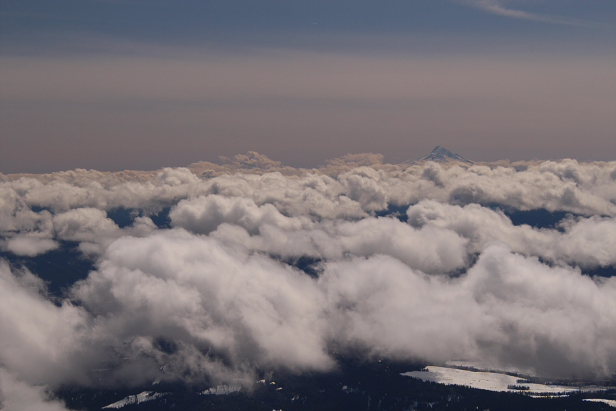 On a sea of clouds!