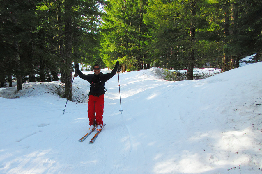 Hardly any uphill pushing until the very end.
