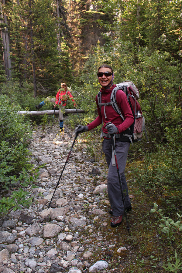 The bushwhacking here is still not as bad as North Kintla Creek in Montana's Glacier National Park!