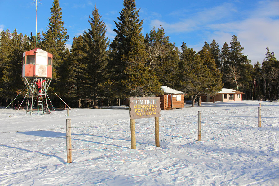 The fire lookout cupola is a bit short...