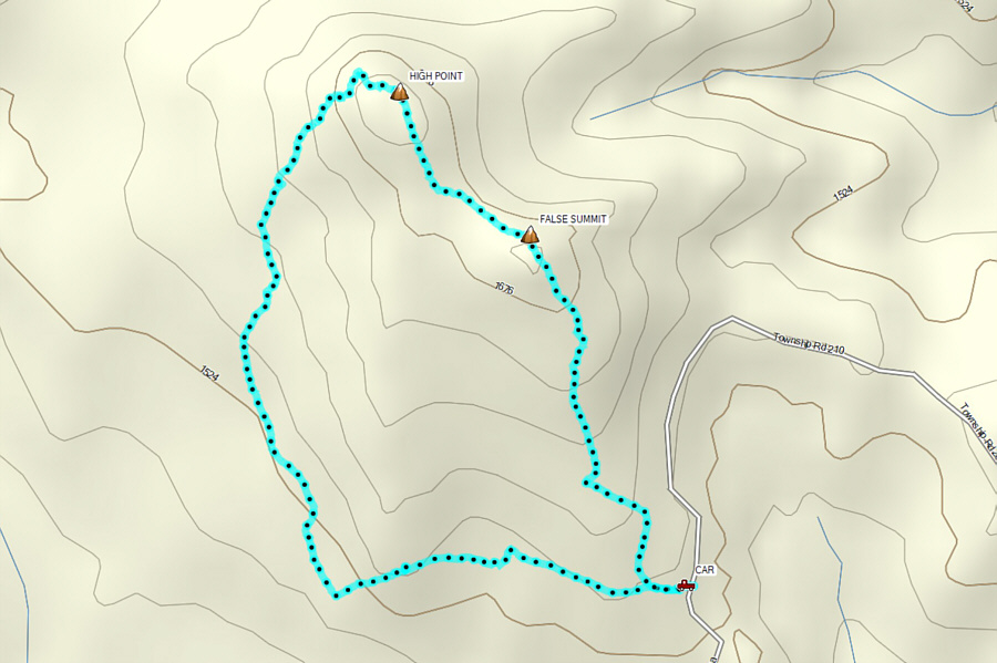 This hike was more about reconnecting and socializing with friends than traversing a scrubby little ridge.