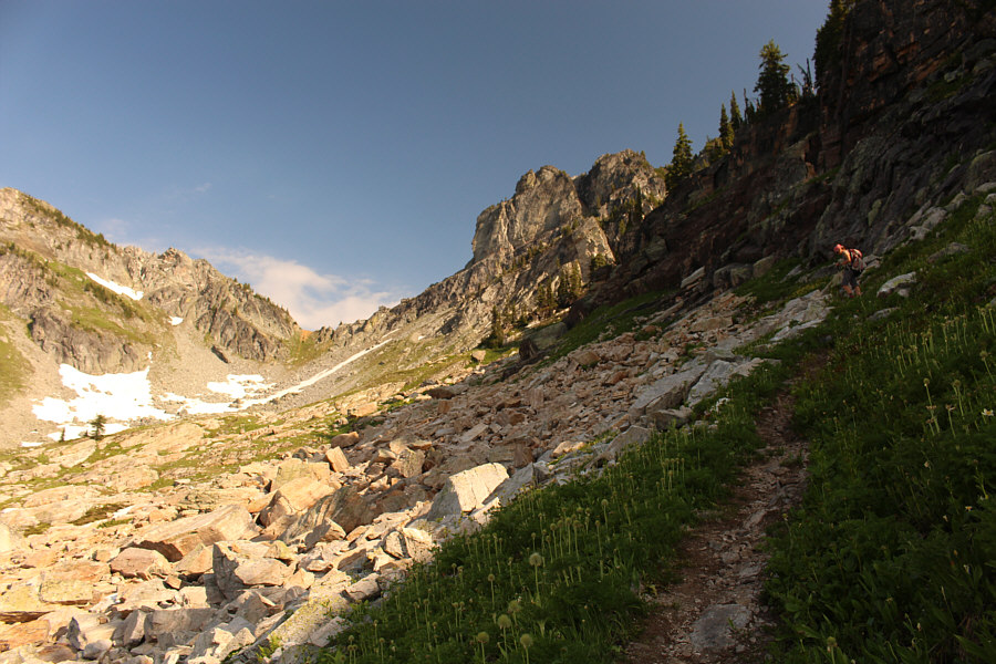 The basin is a good place to replenish water bottles.
