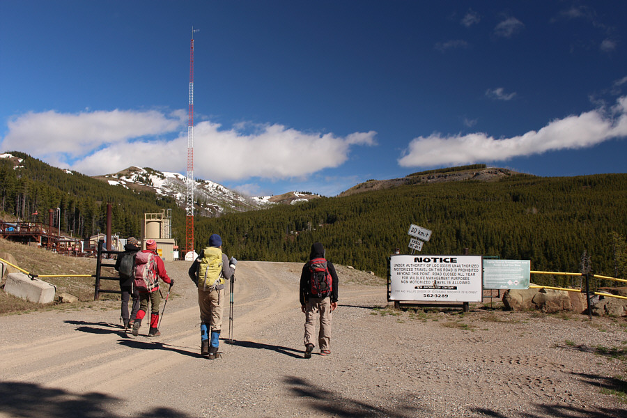 Time to leave the nice road and plunge into the murky forest!