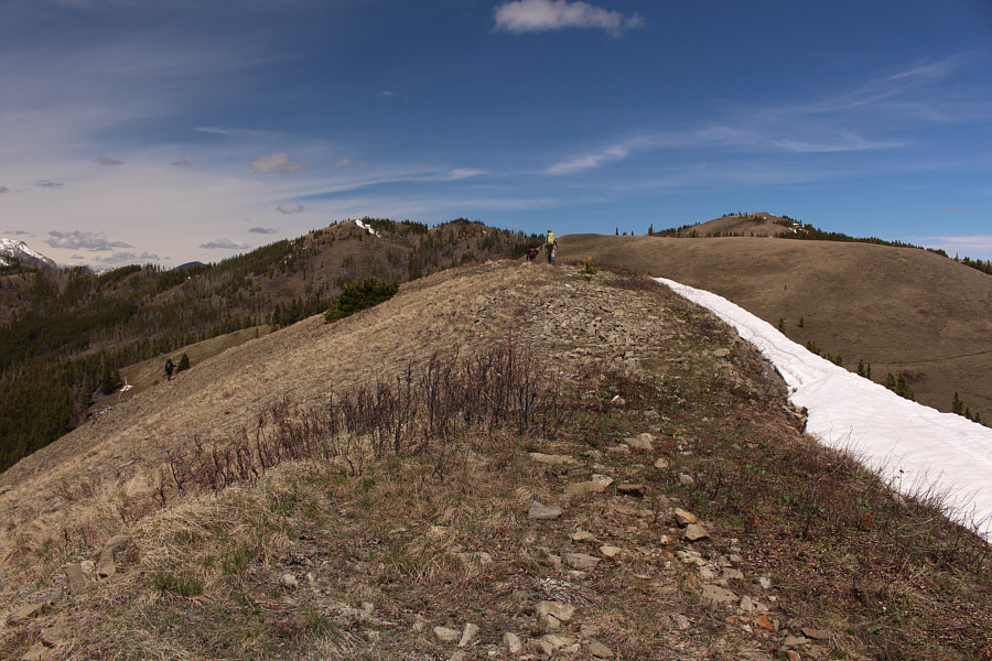 We would circumvent the second false summit.