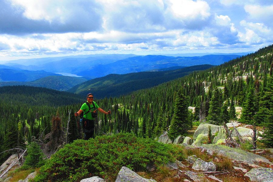 The lake looks so far away!