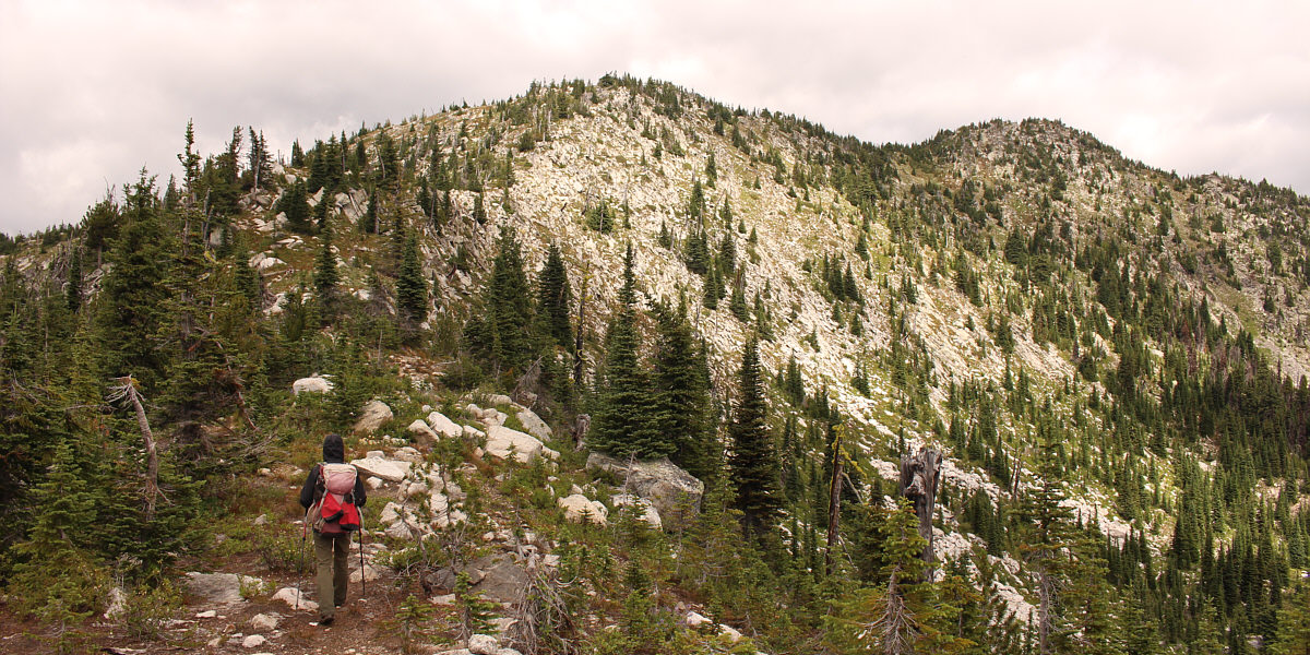 Mostly easy hiking and scrambling the rest of the way, but some route-finding is still required.