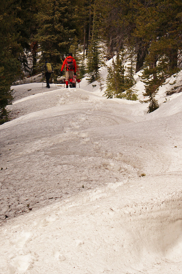 No worries...we still had a lot of post-holing ahead of us!