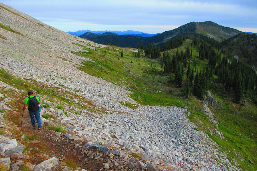 Don't worry; the trail doesn't last long!