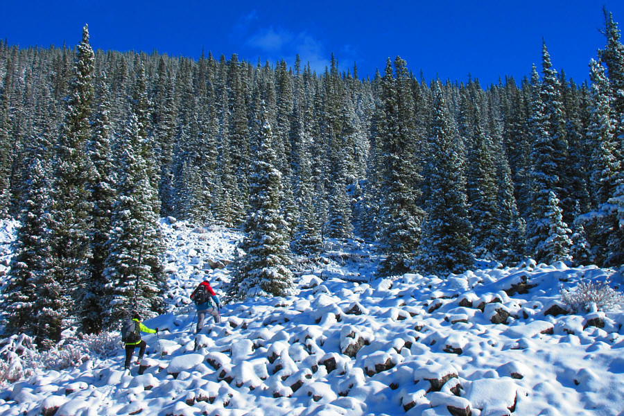 Tricky footing here.