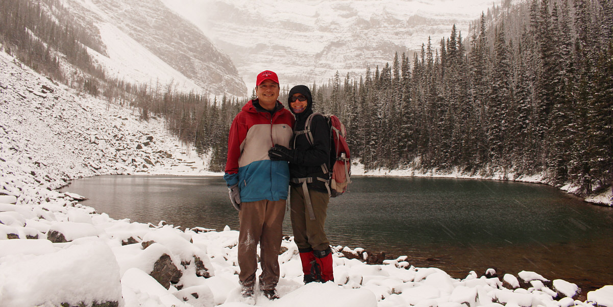 We didn't even have time to enjoy lunch beside the lake!