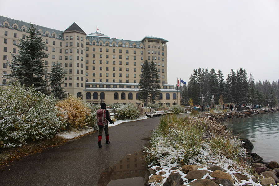 At least it's not too crowded on this gloomy day!