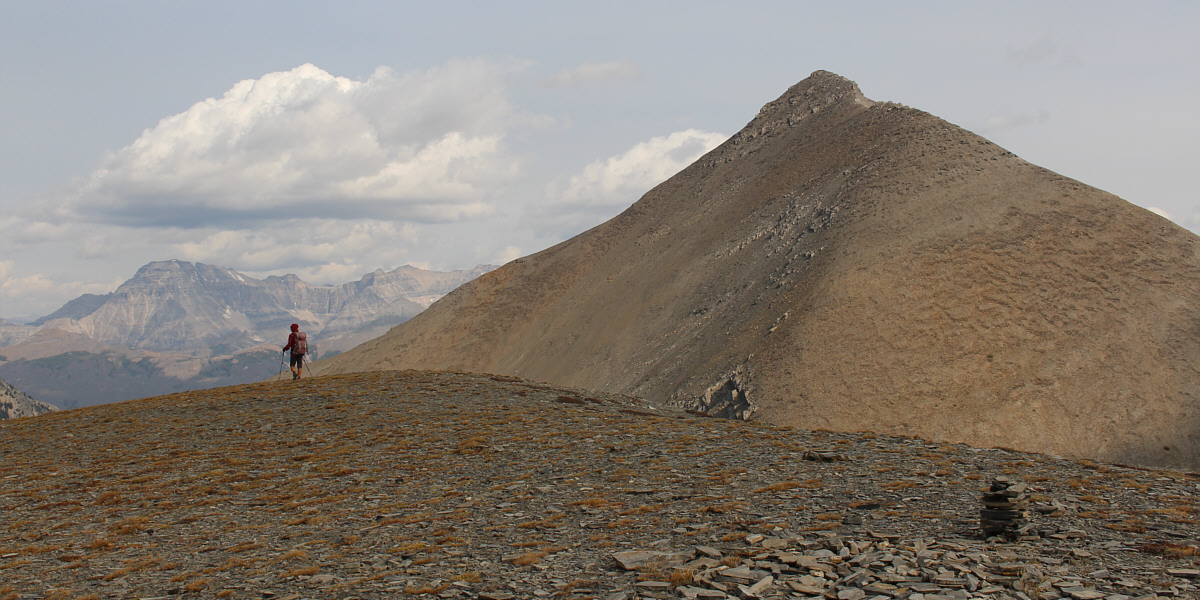 Lotsa scree slogging ahead!