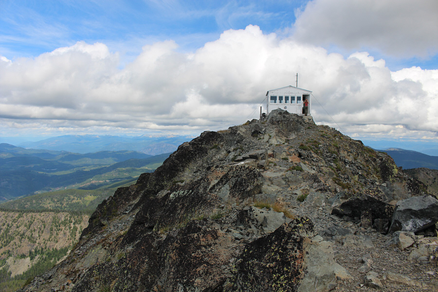 Apparently, it's not safe to take shelter inside the building during a thunderstorm.