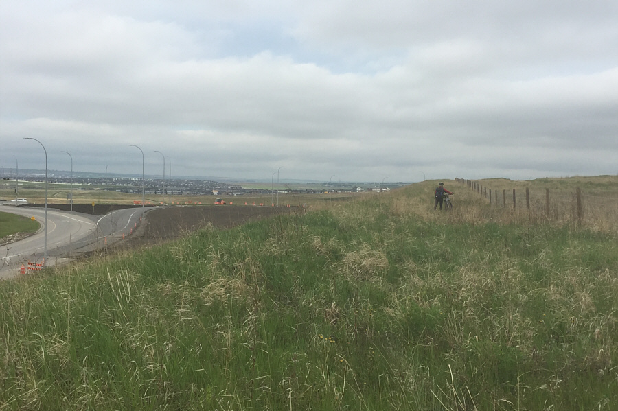 The wet grass at least helped to clean off some of the mud from my bike and shoes!
