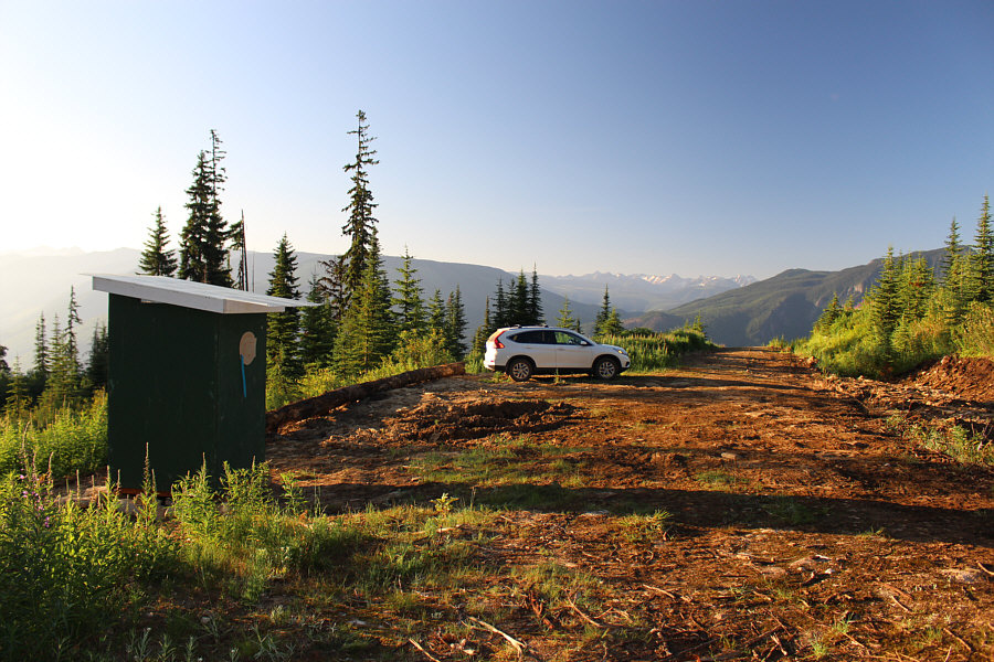 We should've camped here the night before!