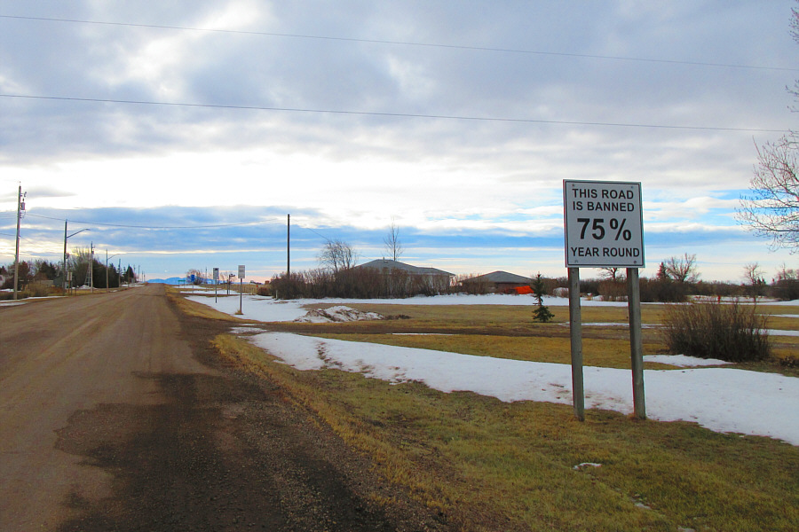 Something to do with truck restrictions, I think.