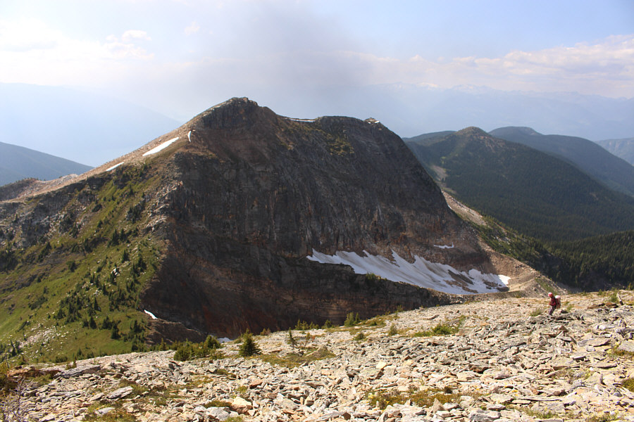 Forget the smoke; watch your step on the steep and loose rubble!