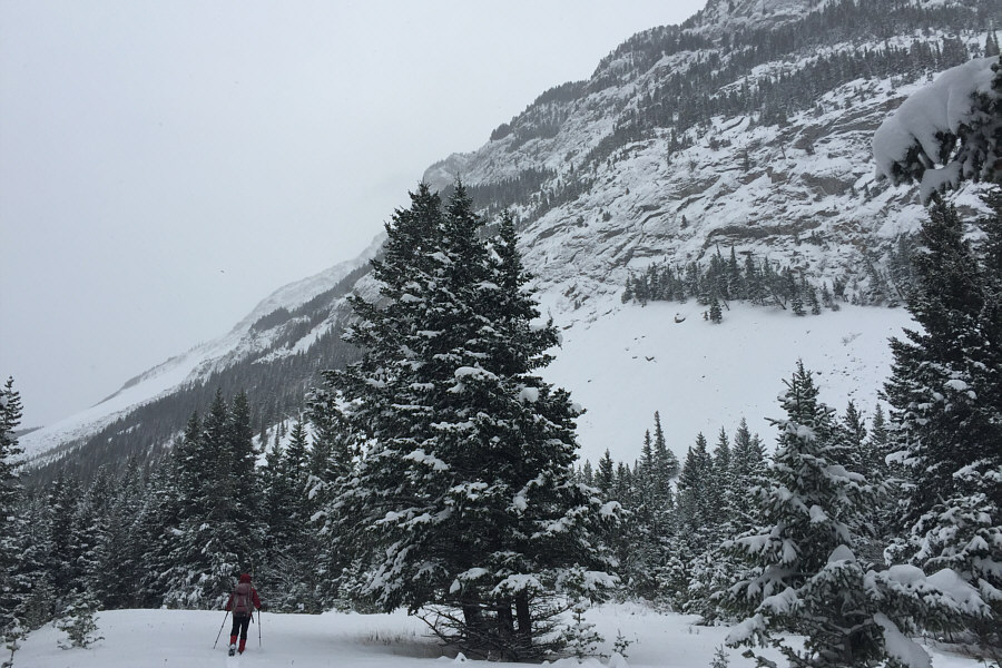 It's not worth skiing beyond here!