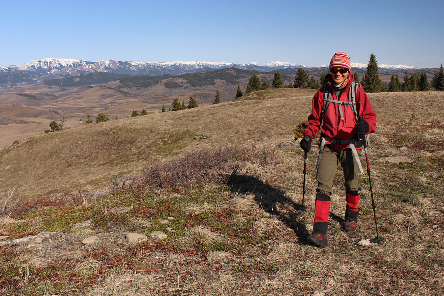 That's one happy-looking hiker!