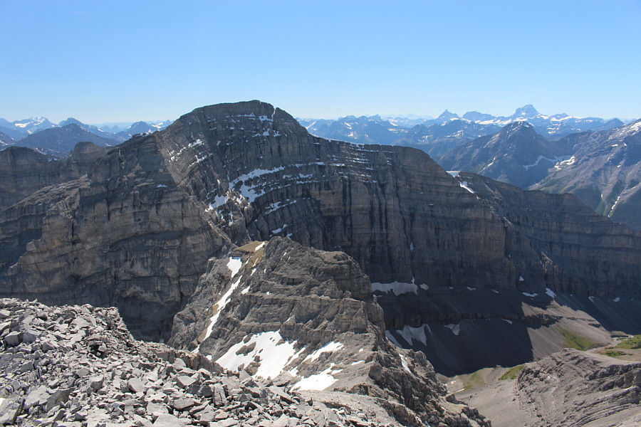 We saw a few people on the summit of Mount Sparrowhawk.