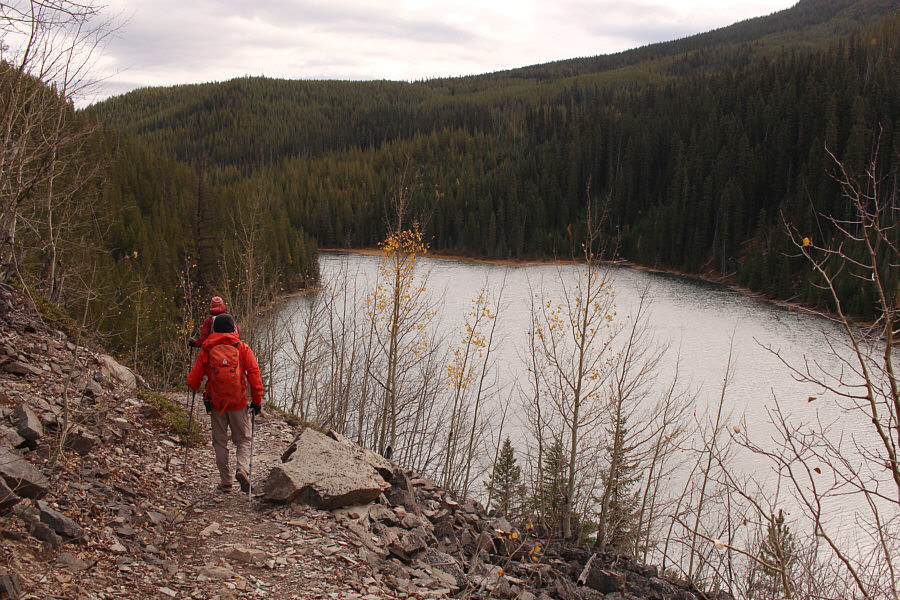 It's gonna suck climbing back up this way at the end of the day!