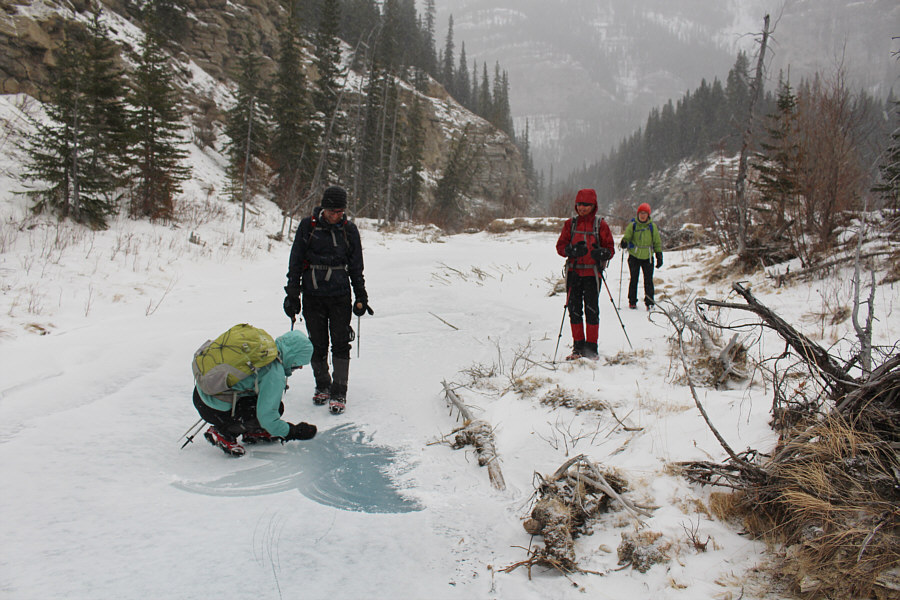 There are even some frozen bubbles here!