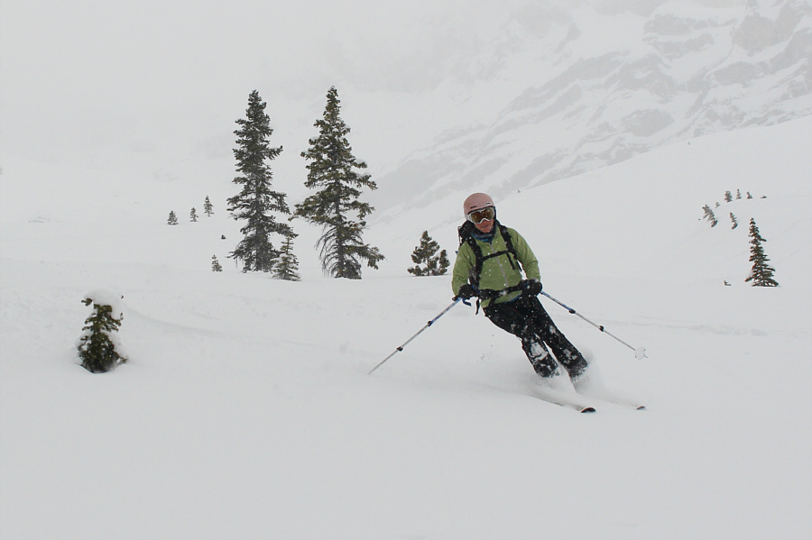 She is in her element here!