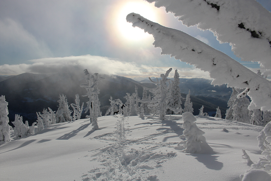 I would like to come back again to try skiing down this side...