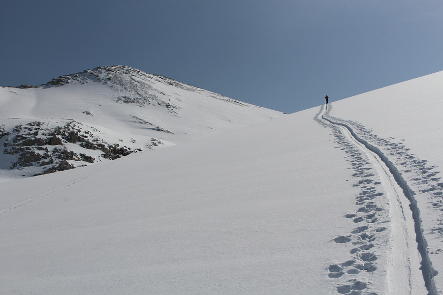 We were hardly aware that we were on a glacier.