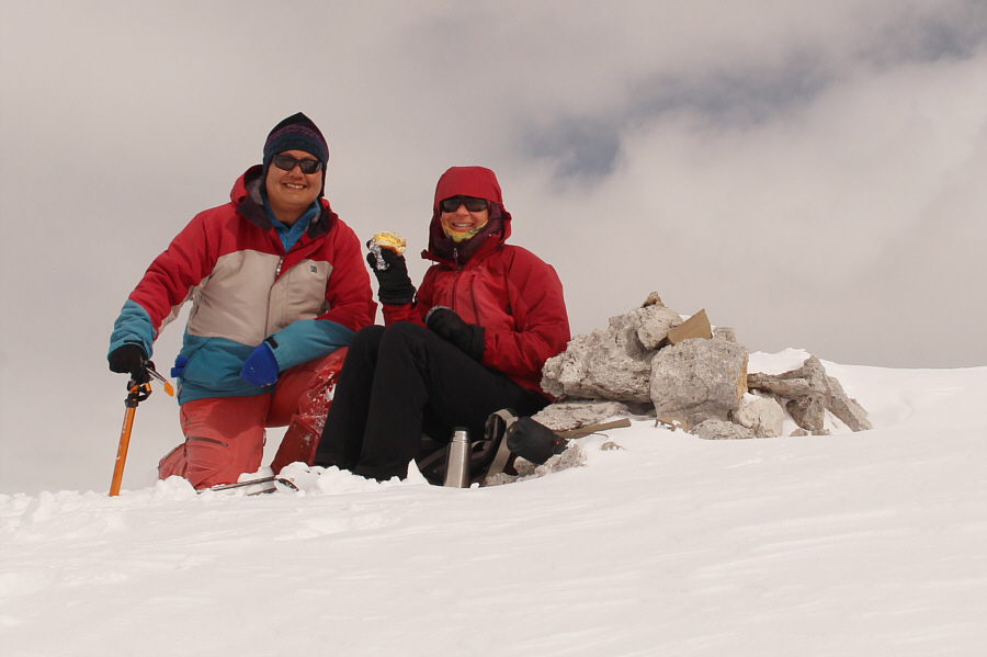 With a free breakfast sandwich from our hotel!