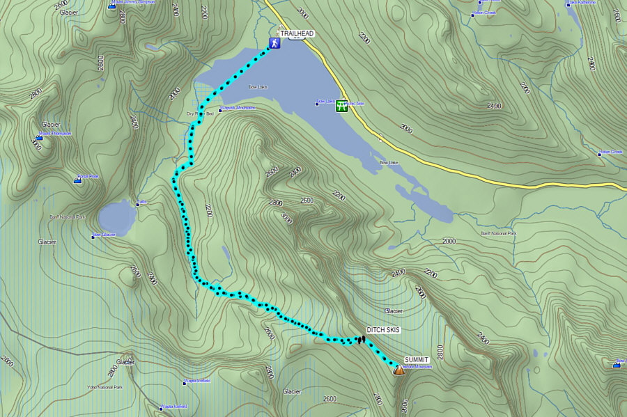 A superb ski mountaineering objective--one of my favourites!