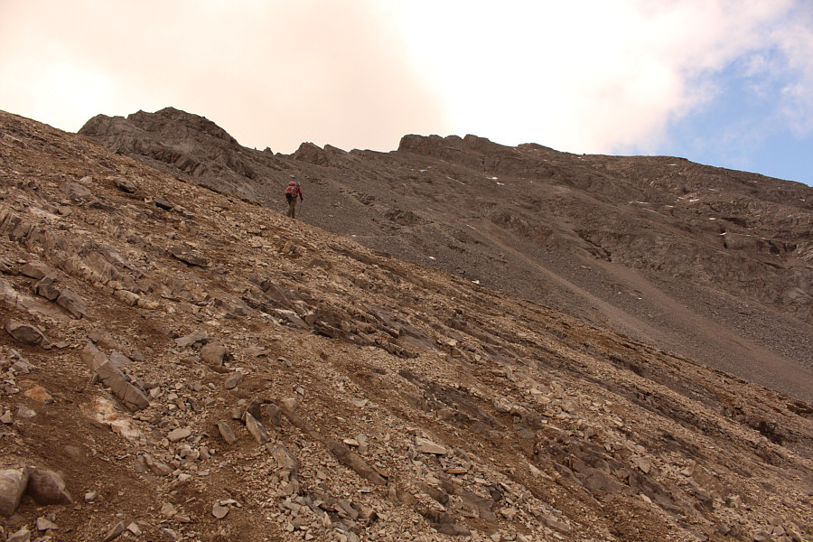 Still another 250 metres of elevation gain left.