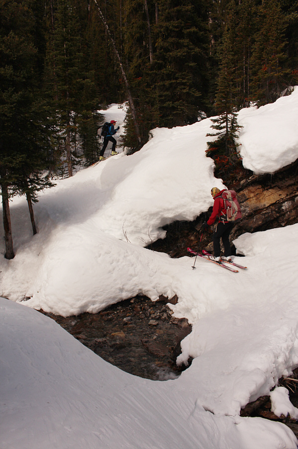 This snow bridge will likely be gone in a few days...