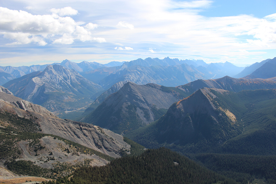 Can you also spot Fisher Peak, The Wedge, Limestone Mountain, Opal Ridge, Spoon Needle, and Fortress Ridge?