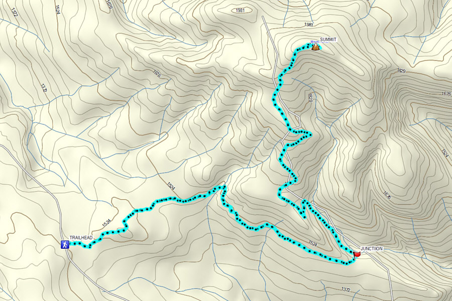 A long and easy hike, but it would have been so much nicer to ski this!