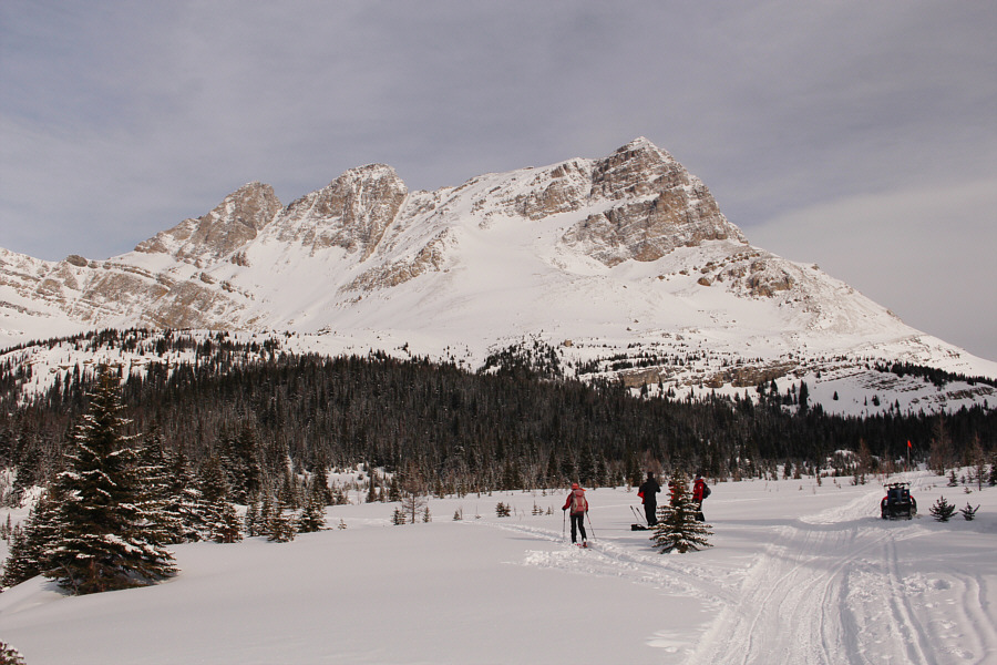 Why didn't they just drive their snowmobile all the way up to Hidden Lake?