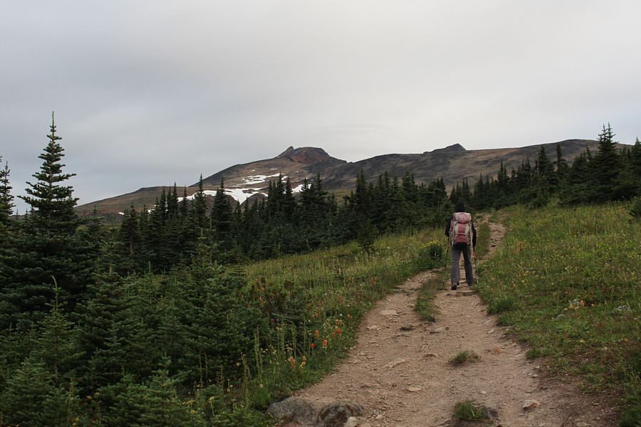 The upper mountain looks dry which is very good!