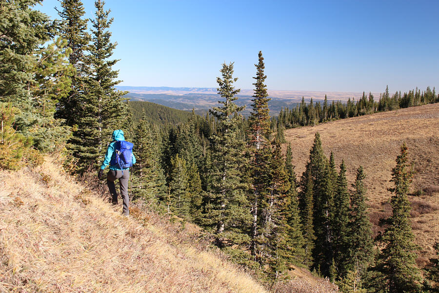 We could have bypassed both JP3 and JP4 had we dropped off the ridge crest earlier.