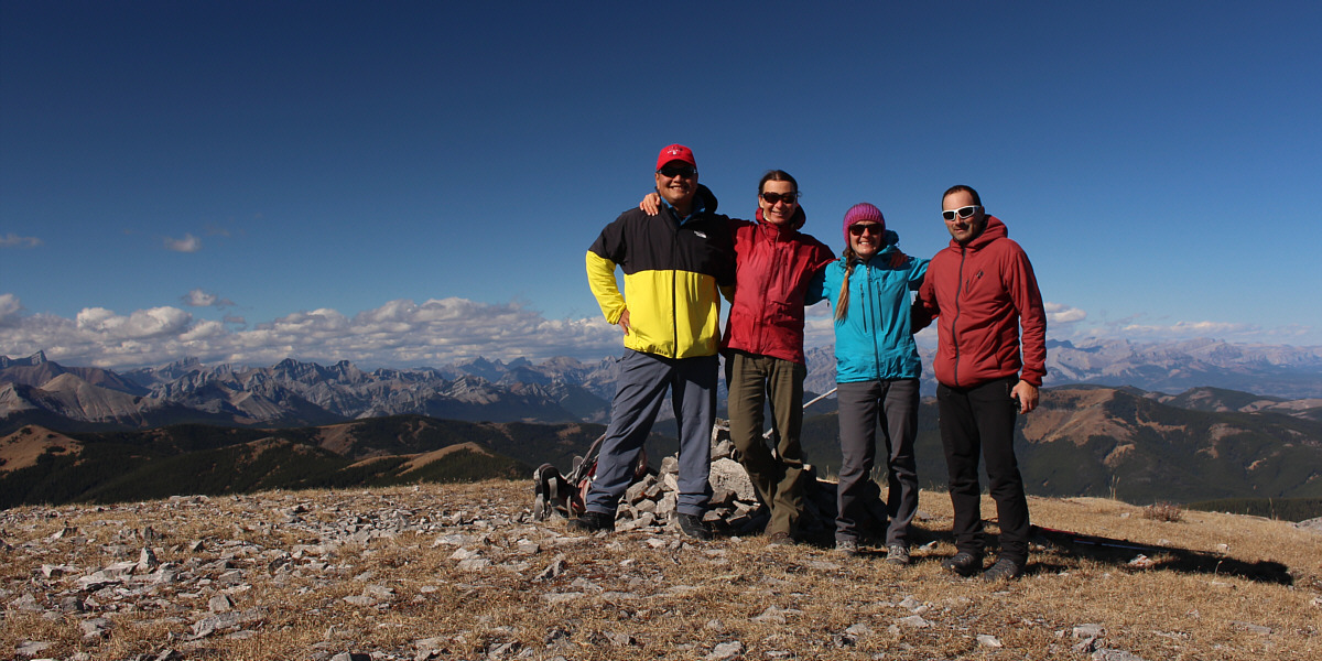 Surprisingly, it's not even that windy up here!