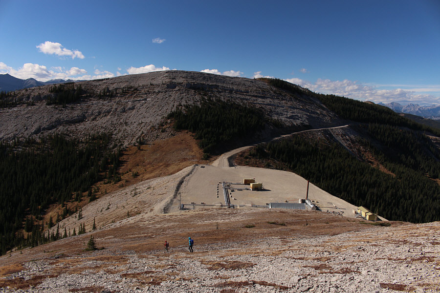 I guess we could have avoided the trees when we were descending from JP4.