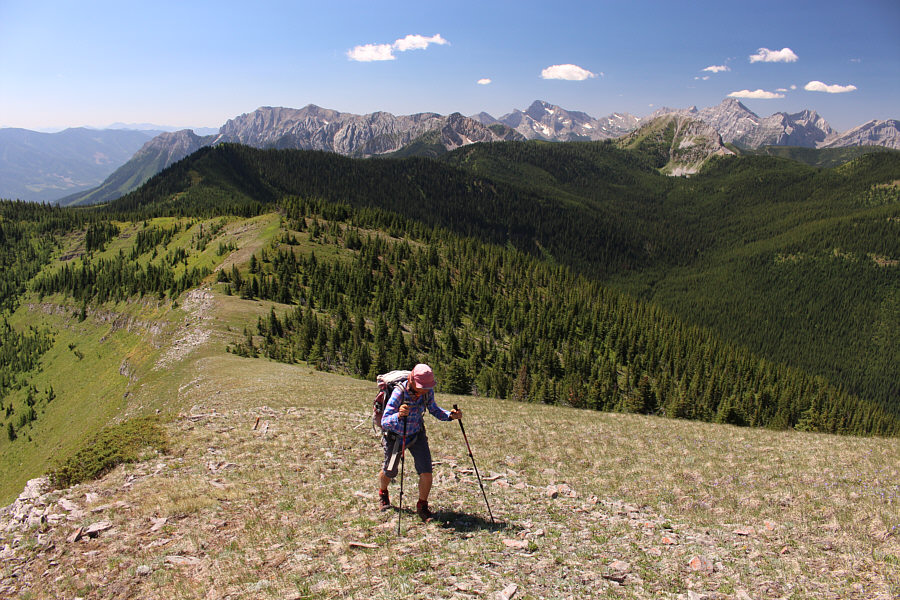 Finally rewarded for the long approach through mostly viewless forest!