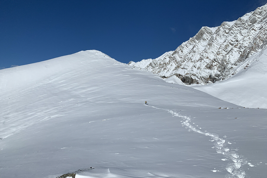 Too bad I didn't have skis for this part!